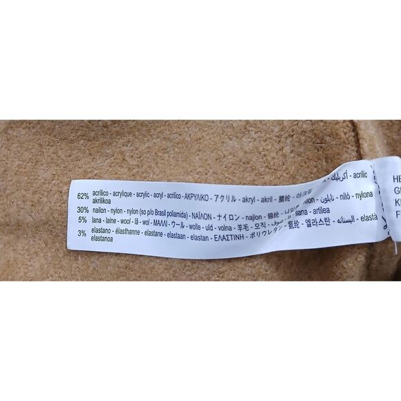 Zara womens medium cropped boxy soft wool camel brown sweater - Picture 7 of 7